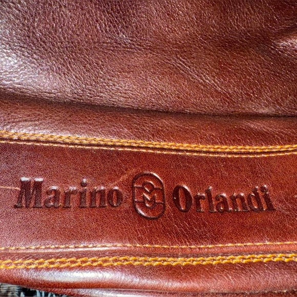 MARINO ORLANDI Bucket Bag Leather Handbag. - Picture 5 of 9